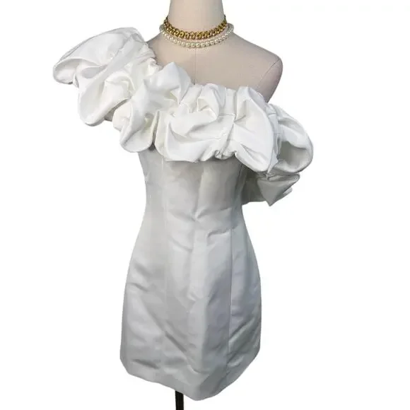 Elliatt Amelie Mini Party Dress wedding bride bridal white size XS - Picture 7 of 15